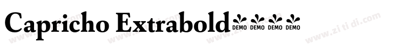 Capricho Extrabold字体转换